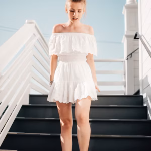 Chloe White Midi Dress